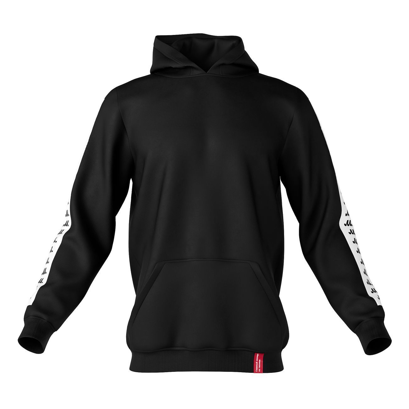 Худи М.Видео Полосы, черное (XL)