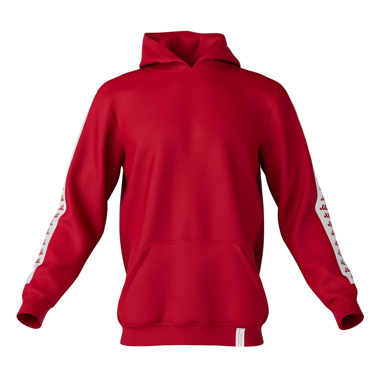 Худи М.Видео Полосы, красное (XL)