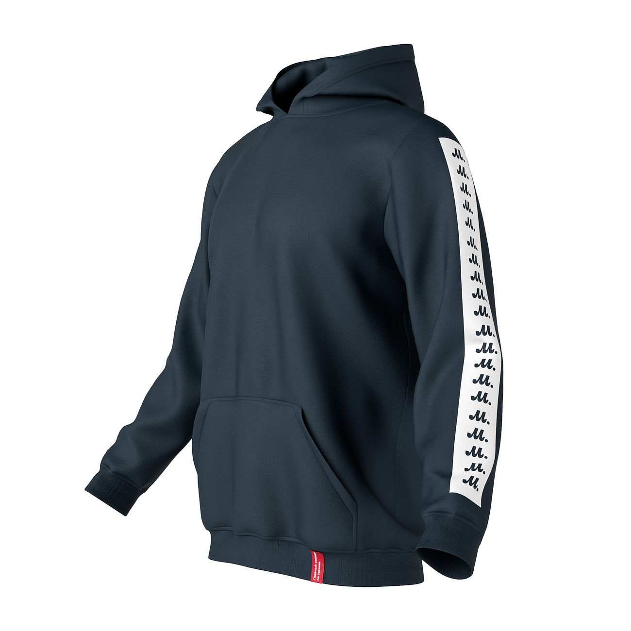 Худи М.Видео Полосы, серое (M)