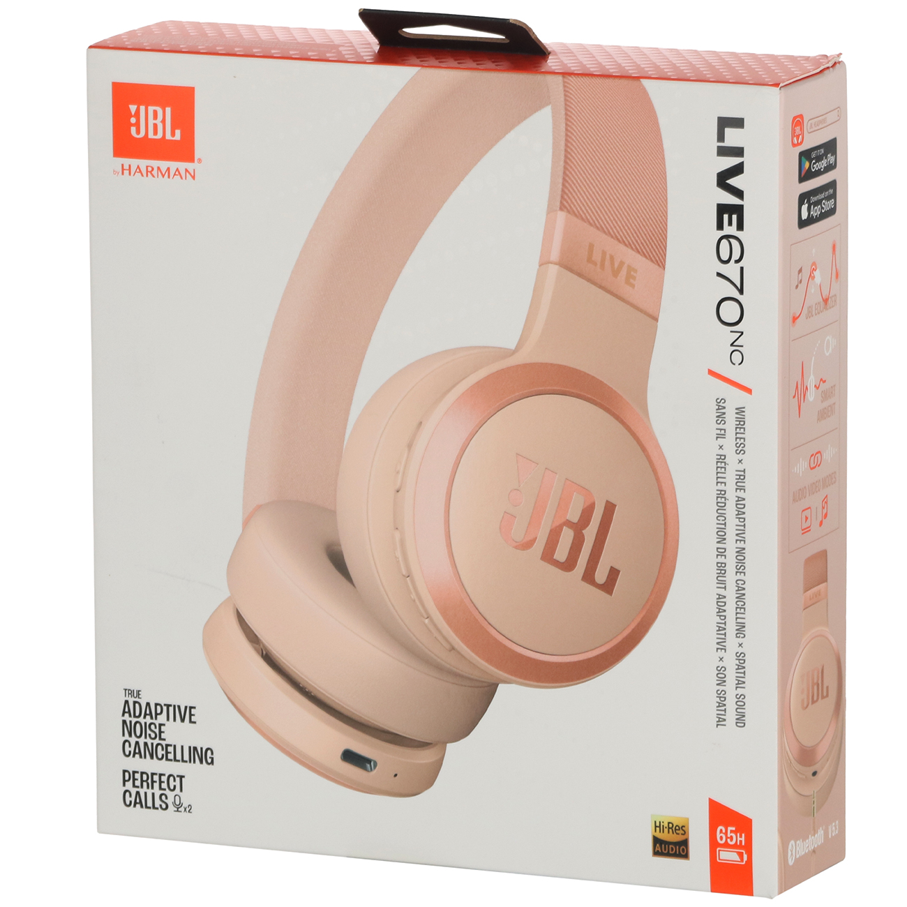 Наушники накладные Bluetooth JBL Live 670NC Beige (JBLLIVE670NCSAT)