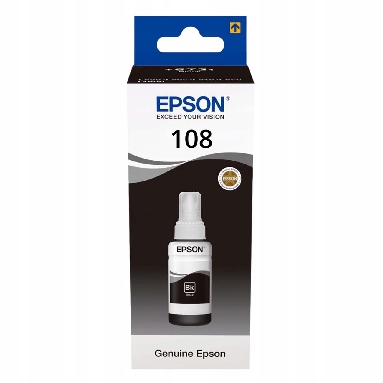 Чернила для принтера Epson 108 (C13T09C14A) Black фото