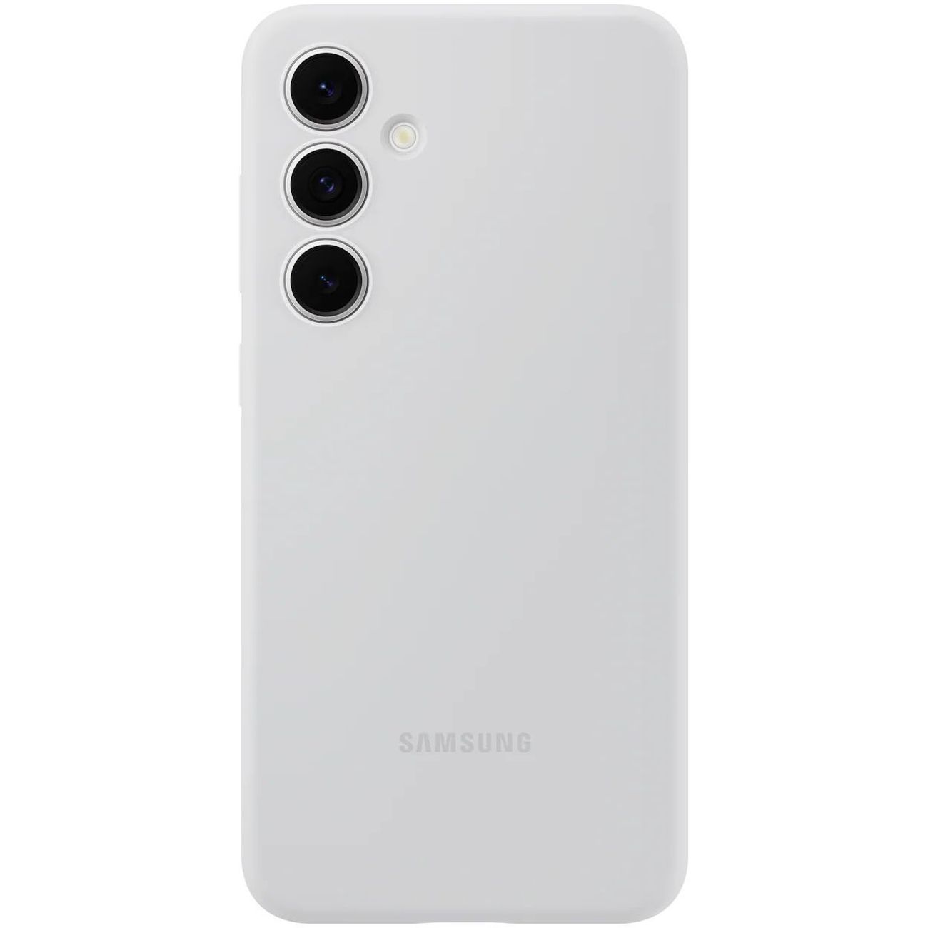 Чехол Samsung Silicone Case S24 FE серый фото