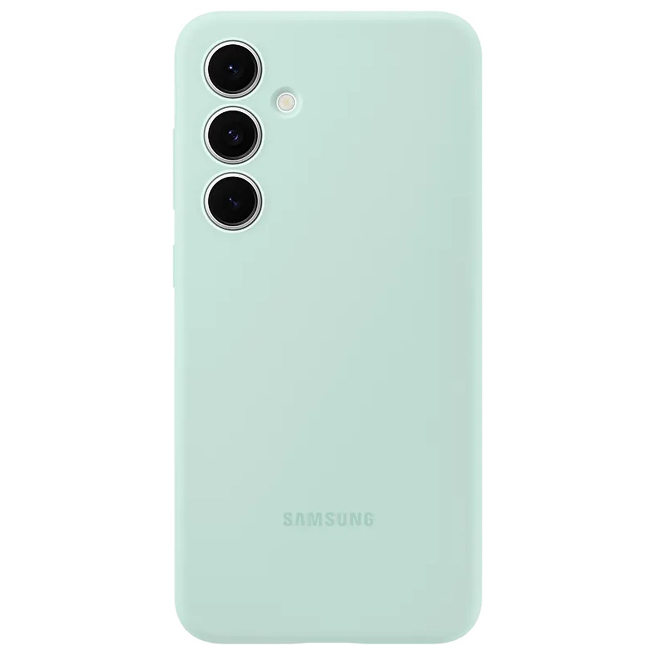 Чехол Samsung Silicone Case S24 FE мятный
