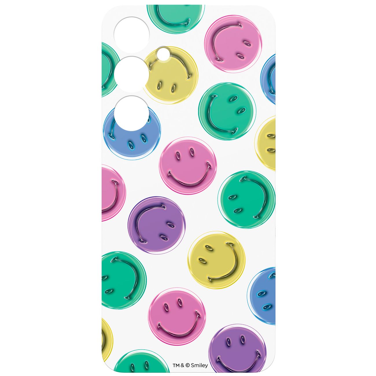 Чехол Samsung Flipsuit Card S24 FE Slash, желтый, Smiley фото