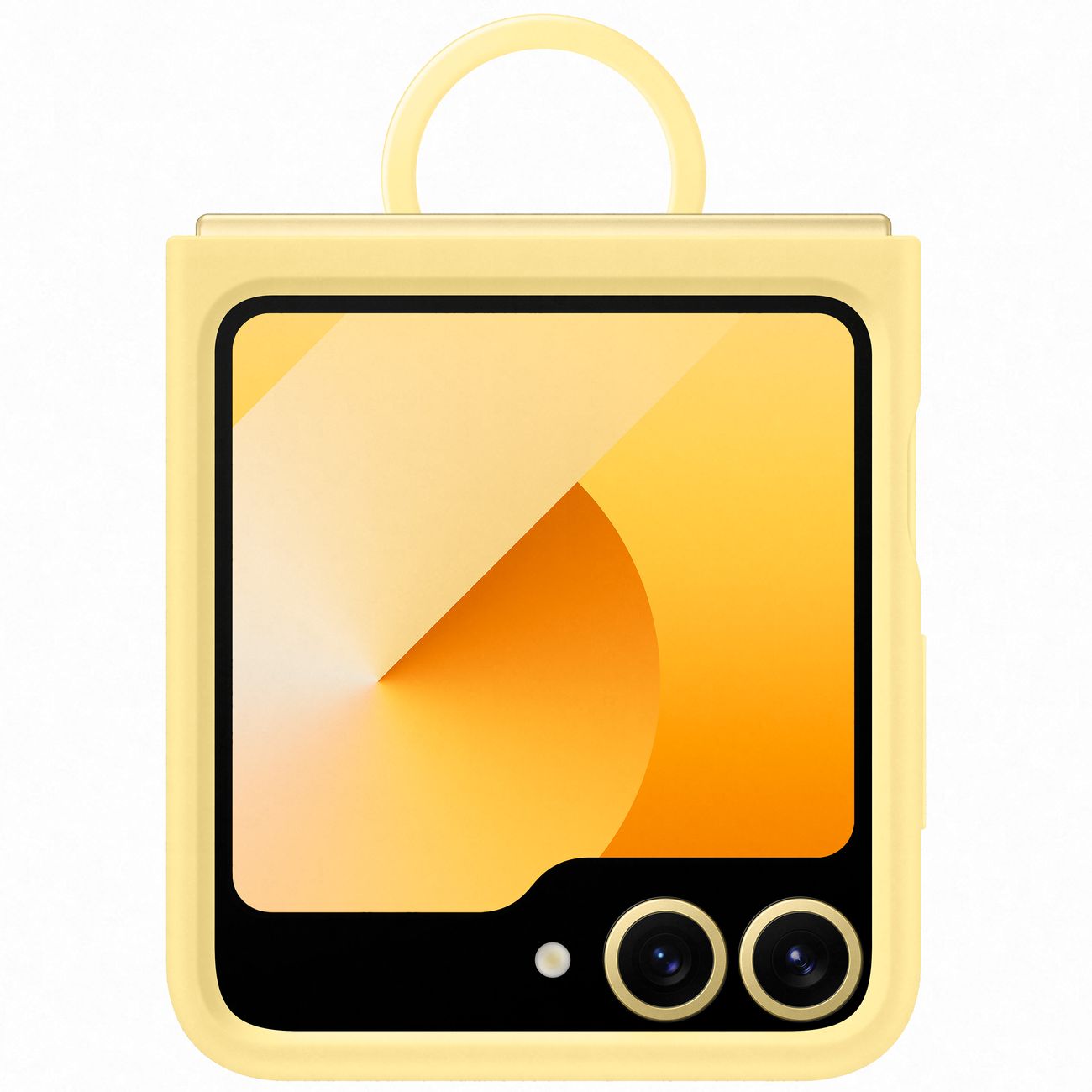 Чехол Samsung Silicone Case Flip 6 (F741), желтый фото