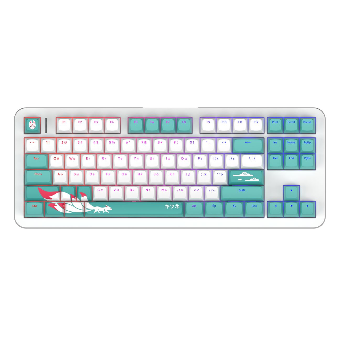 Игровая клавиатура Red Square Alumix TKL Classic Kitsune White (RSQ-20052)