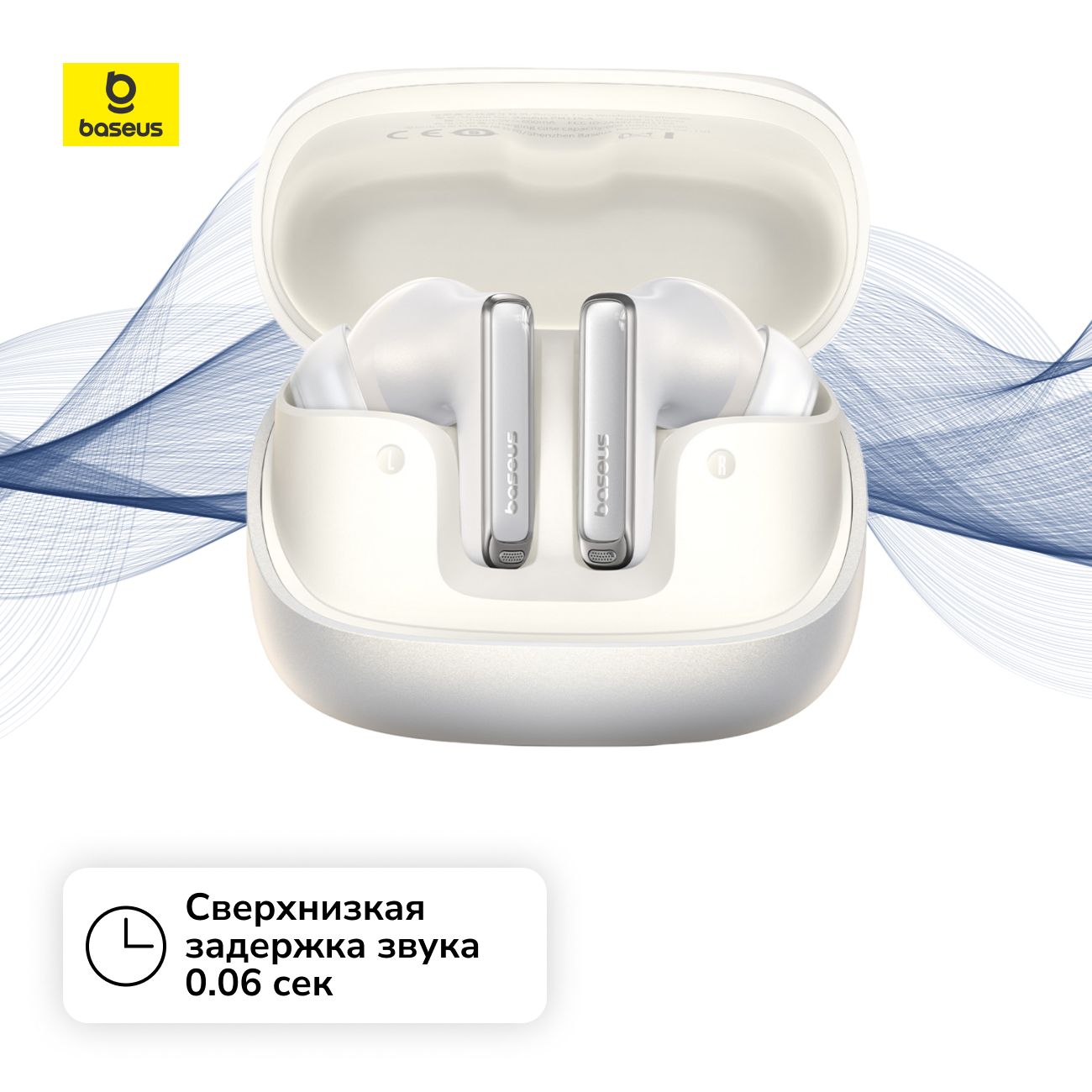 Наушники True Wireless Baseus Bowie M2s Ultra Earphones Cosmic White