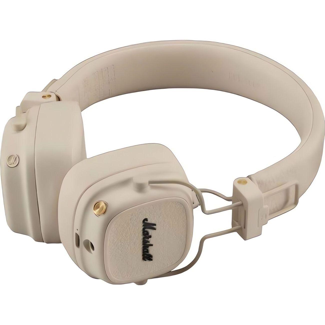 Восстановленные наушники накладные Bluetooth Marshall Major V Cream, как новый