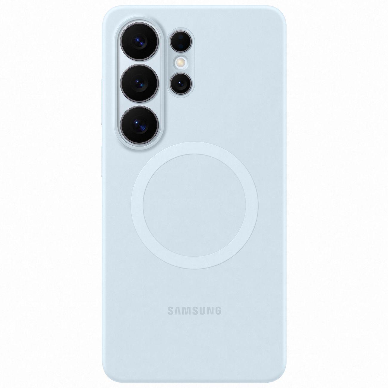 Чехол SAMSUNG Silicone Magnet Case Galaxy S26 Ultra, голубой фото