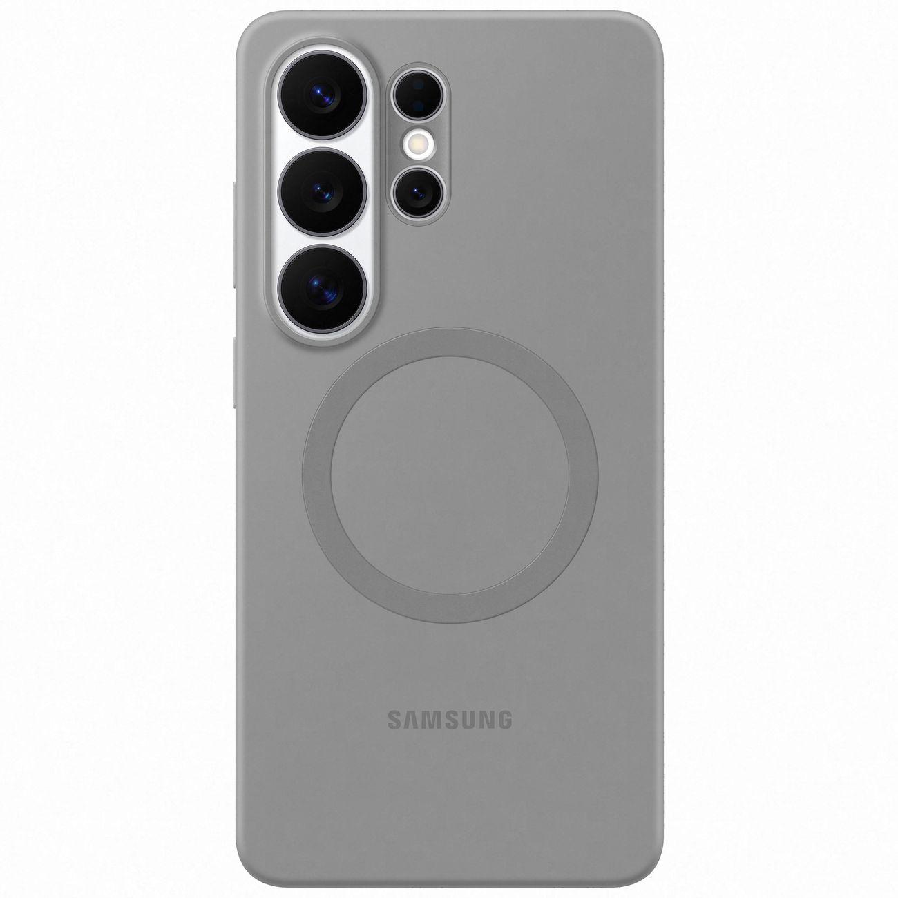 Чехол SAMSUNG Silicone Magnet Case Galaxy S26 Ultra, серый фото