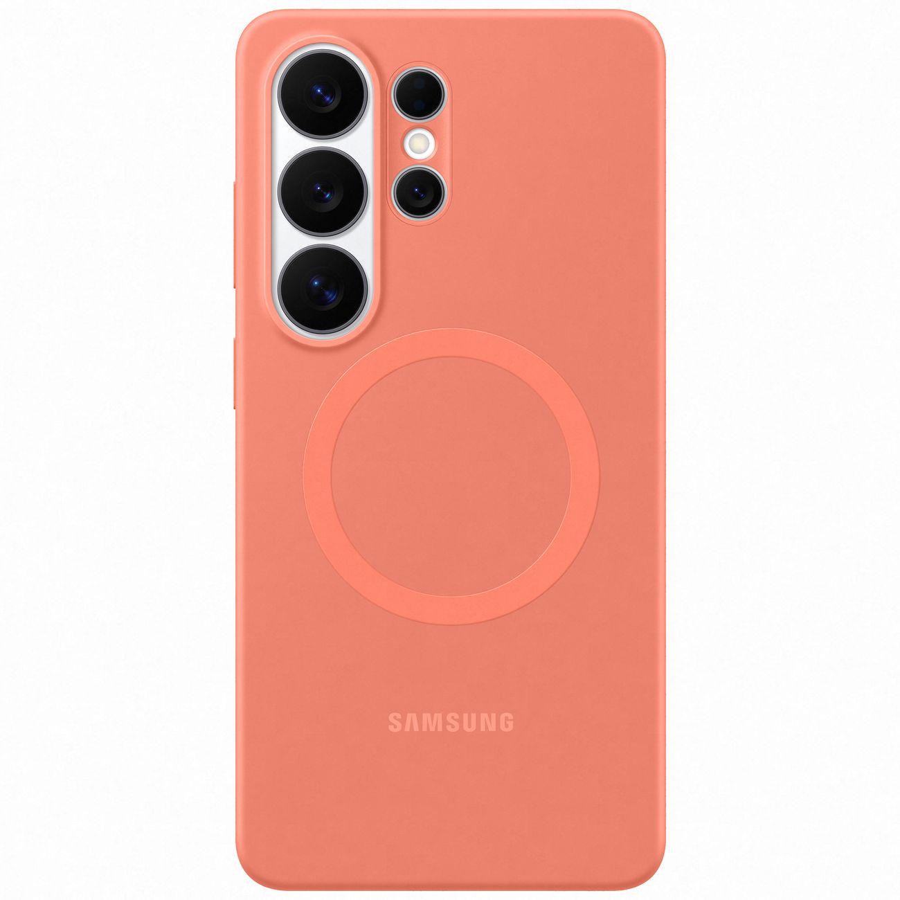 Чехол SAMSUNG Silicone Magnet Case Galaxy S26 Ultra, коралловый