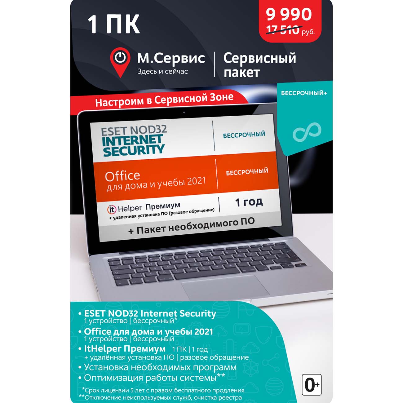 Сервисный пакет МВМ "Бессрочный+"