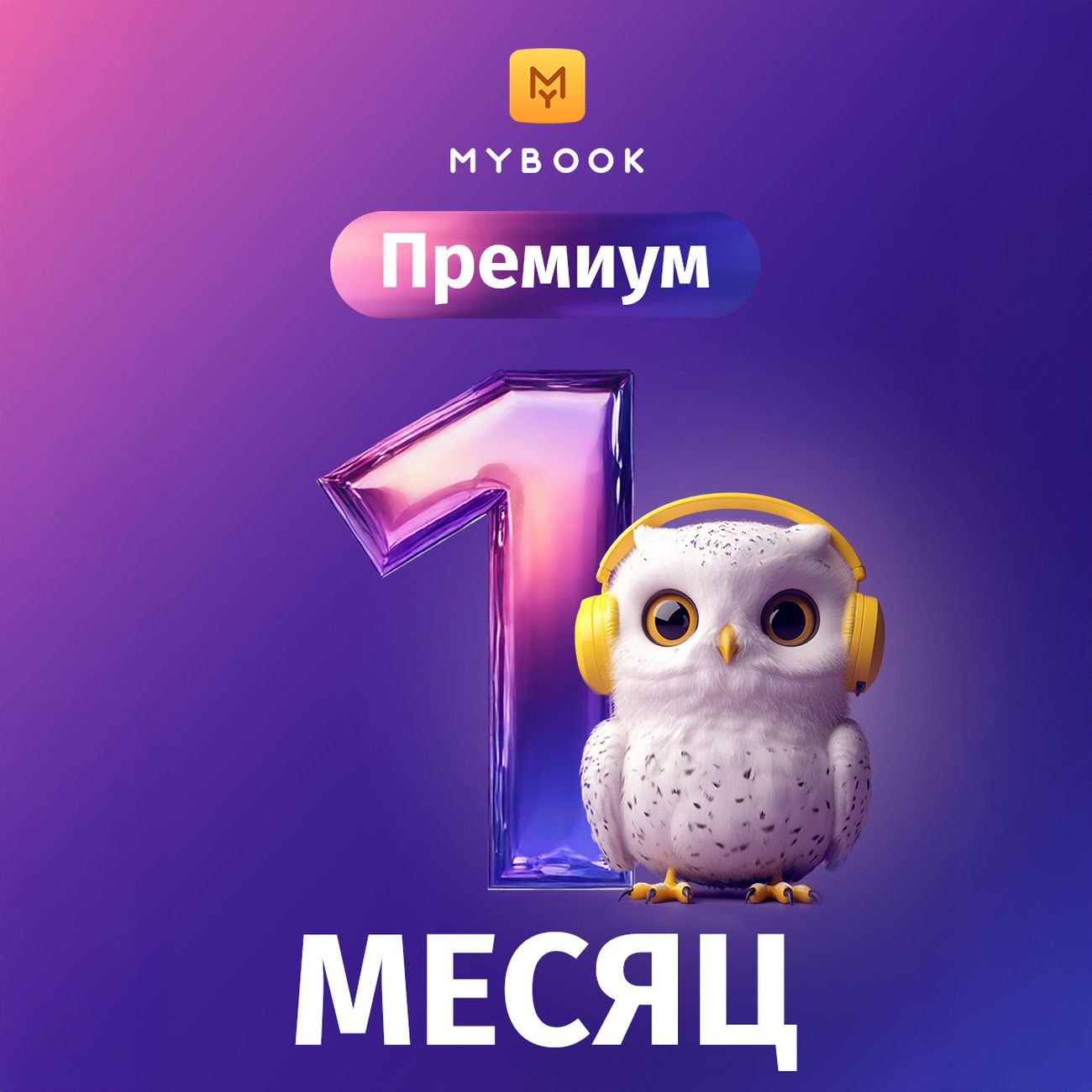 Подписка на книги Mybook Премиум - 1 месяц фото