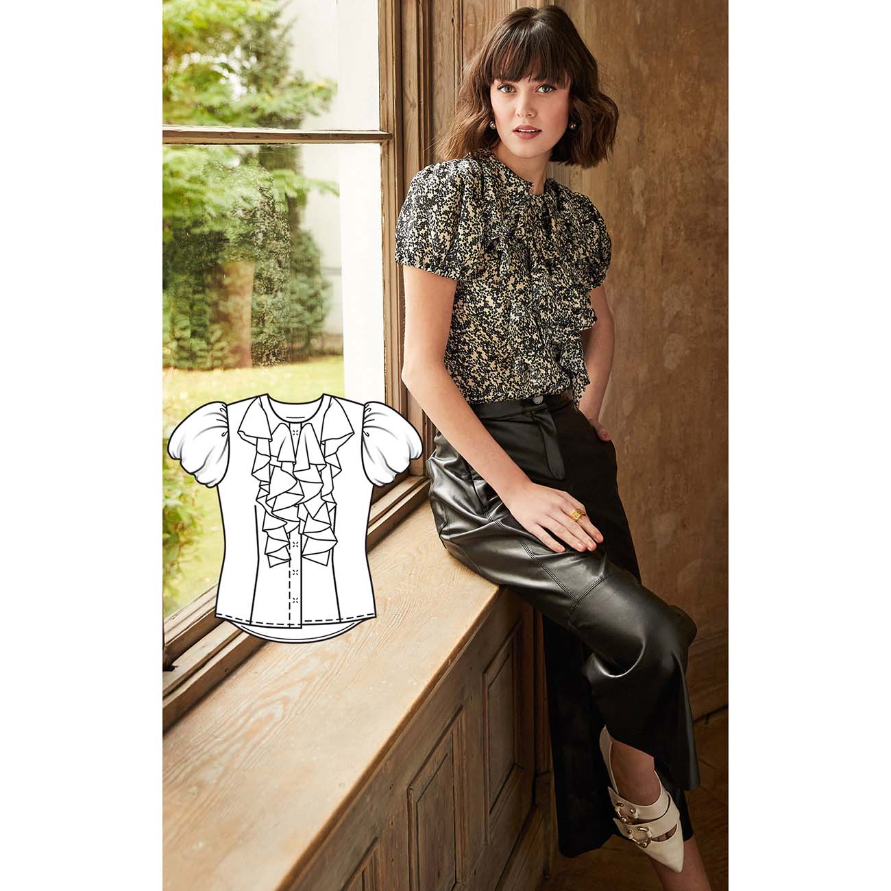 Онлайн курс кройки и шитья burda Шёлковая блузка