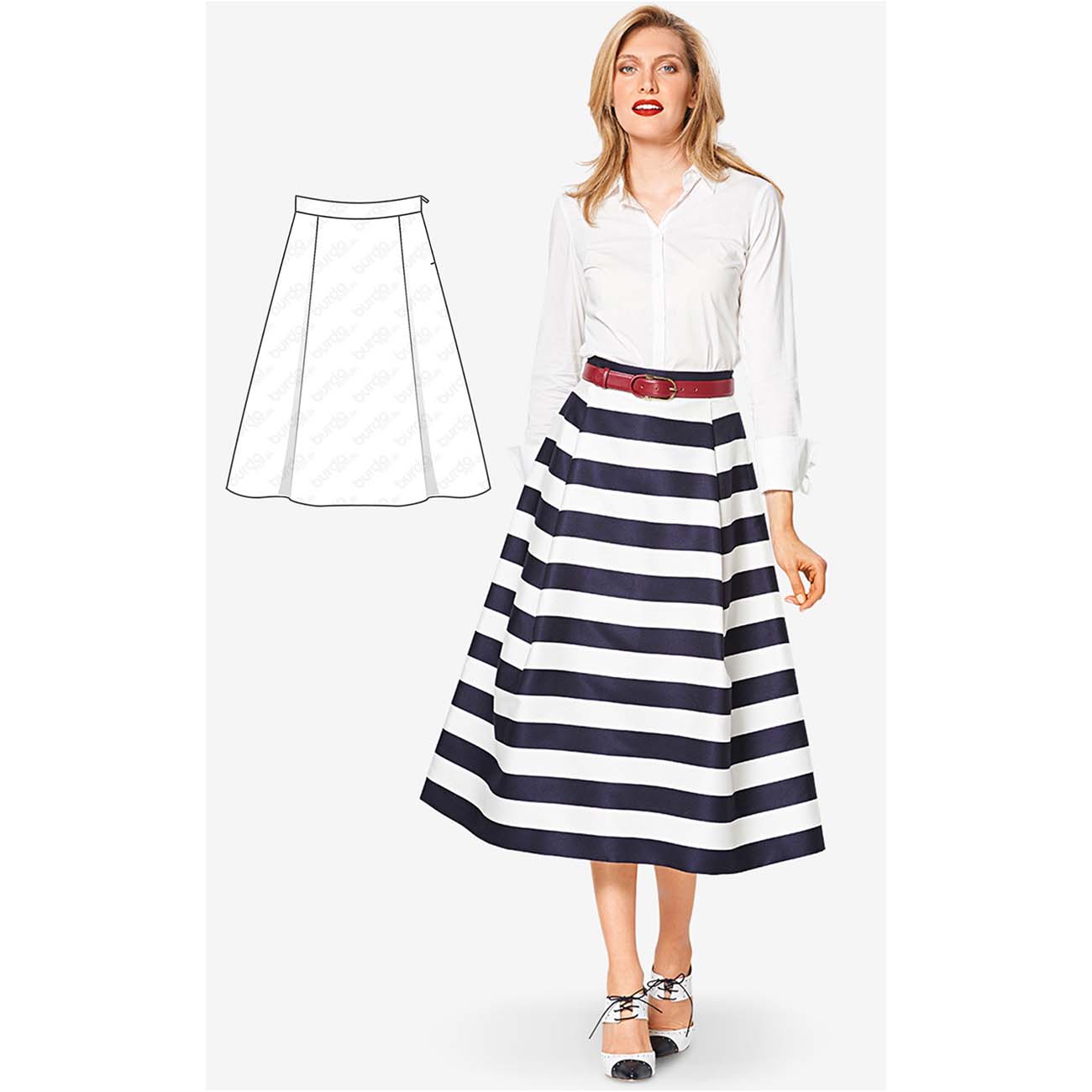 Онлайн курс кройки и шитья burda Юбка-колокол