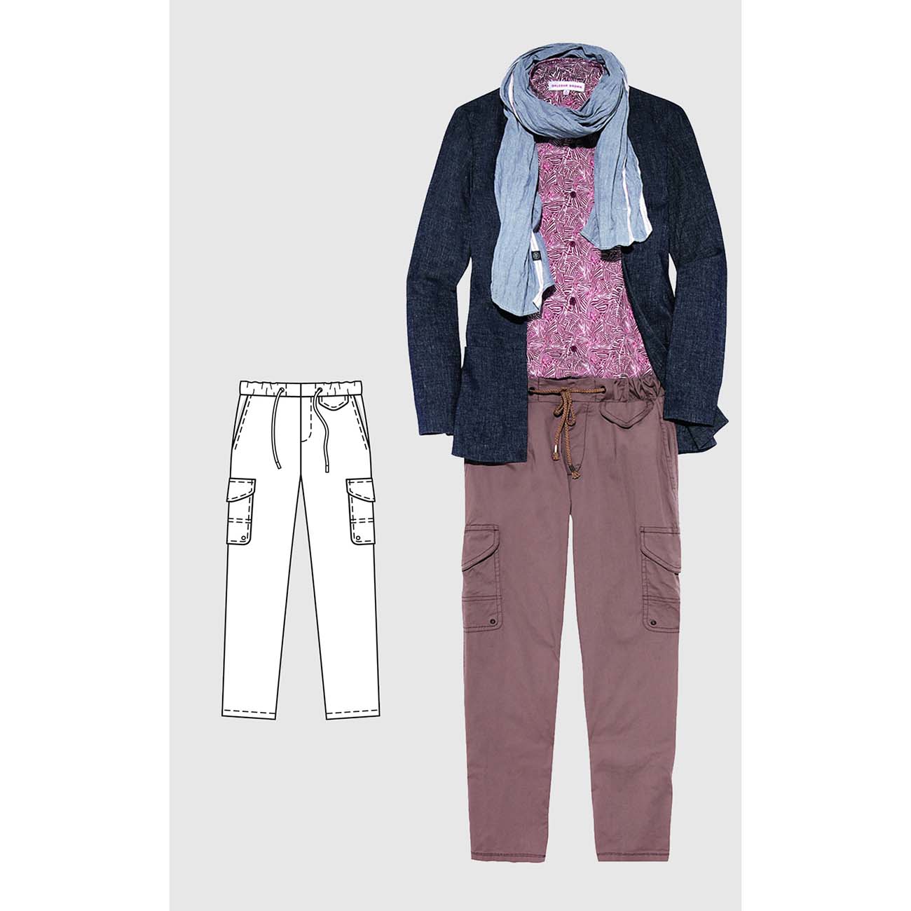 Онлайн курс кройки и шитья burda Мужские летние брюки