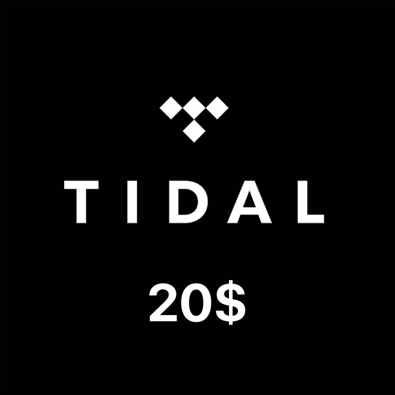 Музыка Aspiro TIDAL Gift Cards 20$ (регион USA)