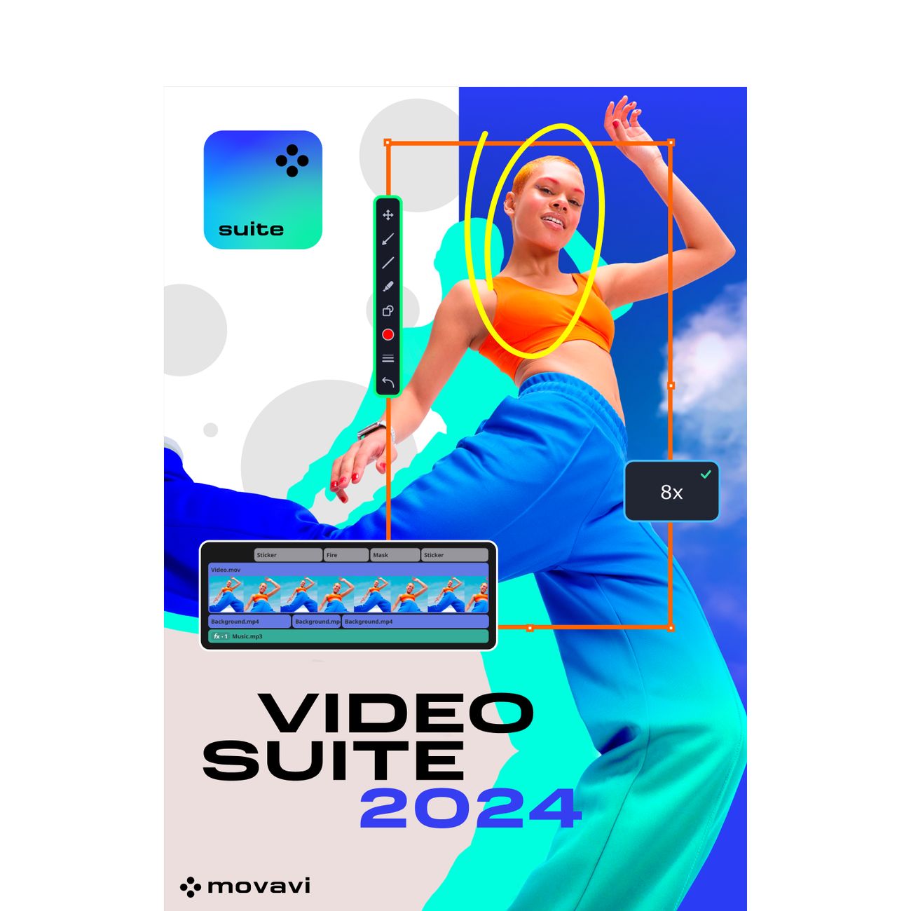 Специализированное ПО Movavi Video Suite 2024 персональная 1 год