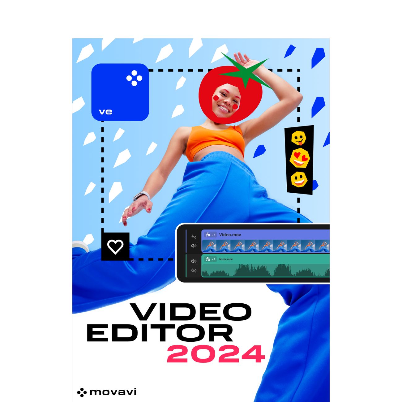 Специализированное ПО Movavi Video Editor 2024 персональная 1 год