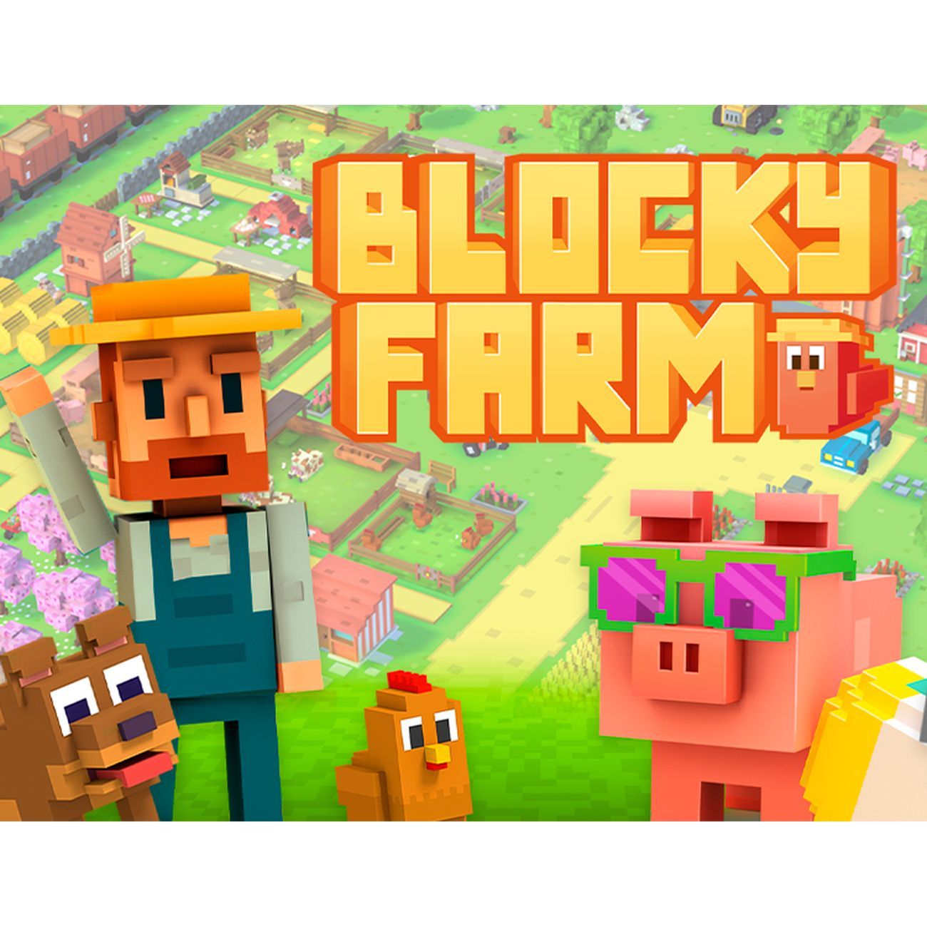 Цифровая версия игры PC Forever-Entertainmen Blocky Farm