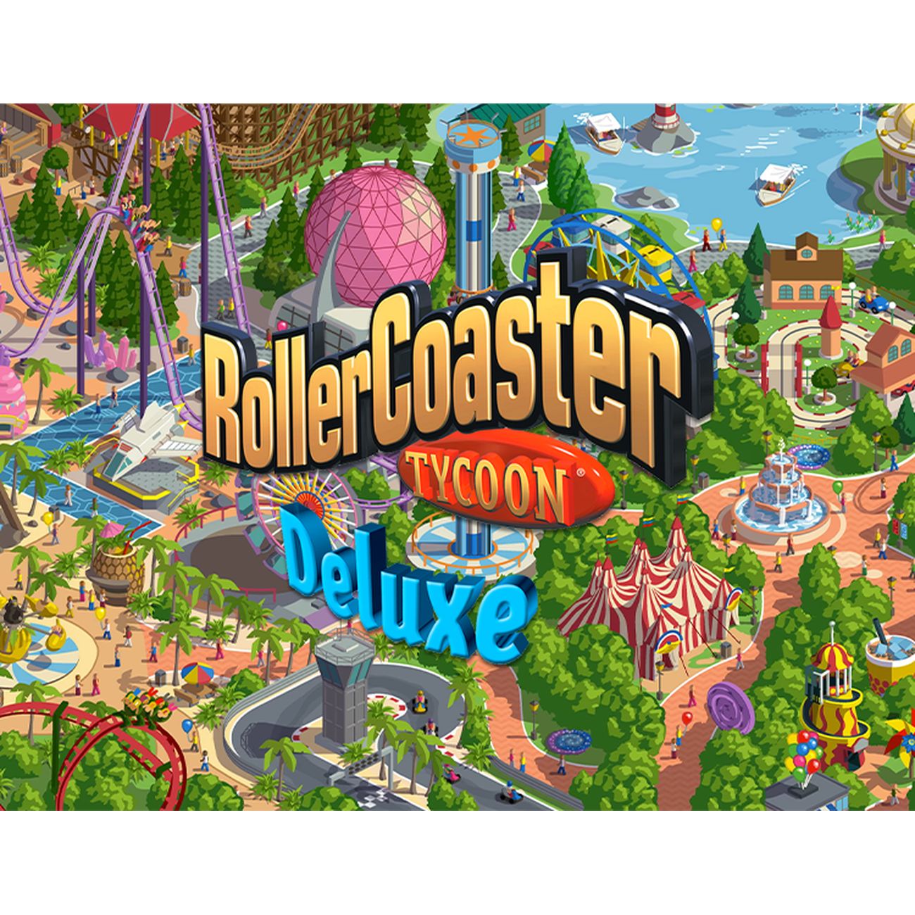 Цифровая версия игры PC Atari RollerCoaster Tycoon: Deluxe