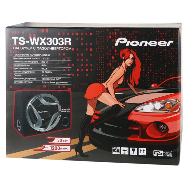Автомобильный сабвуфер корпусной Pioneer TS-WX303