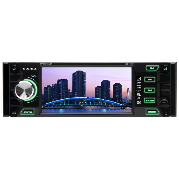 Автомобильная магнитола с DVD + монитор Supra SDD-T4200 фото