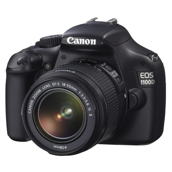 Фотоаппарат зеркальный Canon EOS 1100D Kit 18-55 IS черный фото