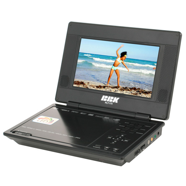 DVD плеер портативный BBK PL711TI Black