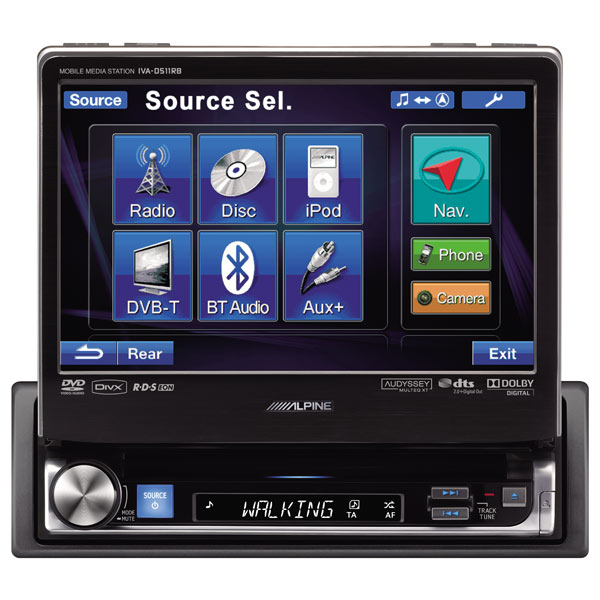 Автомобильная магнитола с DVD + монитор Alpine IVA-D511RB