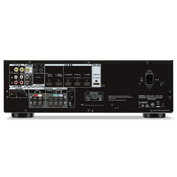 Ресивер Denon AVR-X520BT Black (AVRX520BTBKE2)