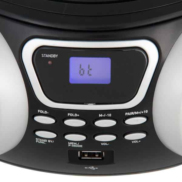 Магнитола BBK BX170BT Black/серебристый