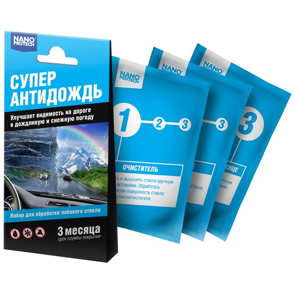 Комплект Супер Антидождь Nanoprotech Супер Антидождь