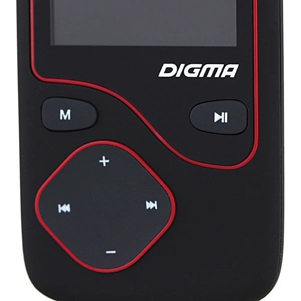 Портативный медиаплеер Digma Cyber 3L черный/красный