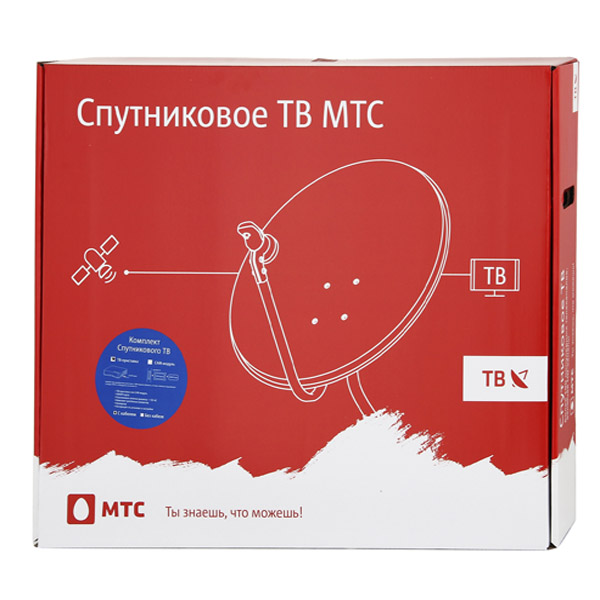 Комплект цифрового ТВ МТС с приемником и антенной №190(мес. просмотра вкл.)