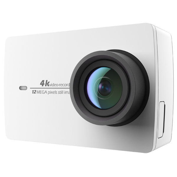 Видеокамера экшн Yi 4K комплект с Bluetooth-моноподом белый