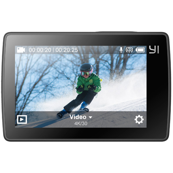 Видеокамера экшн Yi 4K комплект с Bluetooth-моноподом черный
