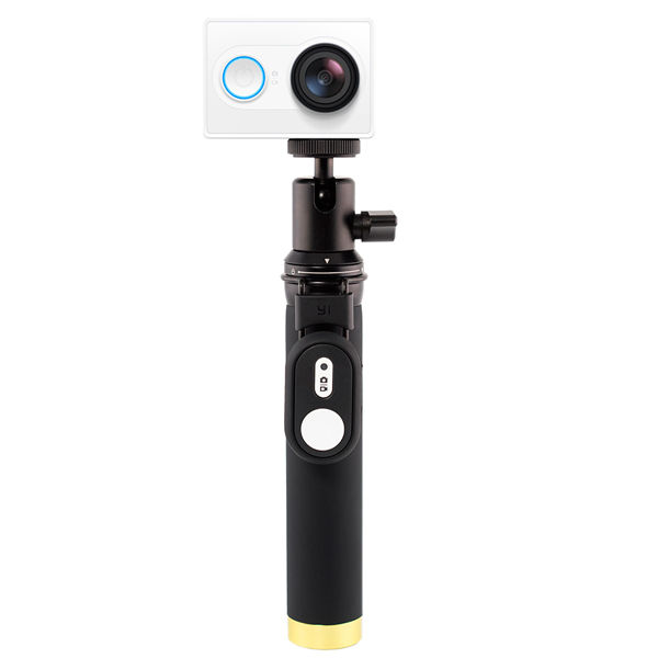 Видеокамера экшн Yi комплект с Bluetooth-моноподом белый