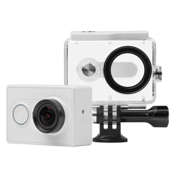 Видеокамера экшн Yi комплект с аквабоксом белый