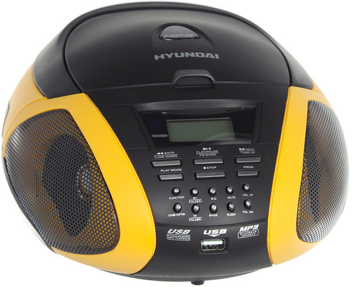 Магнитола Hyundai H-1419 желтый