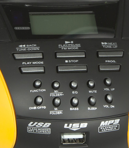 Магнитола Hyundai H-1419 желтый