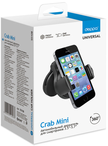 Автомобильный держатель Deppa Crab mini (55108)