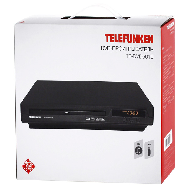 DVD-плеер Telefunken TF-DVD5019 черный