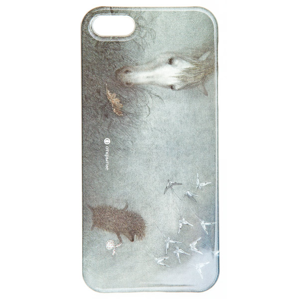 Чехол Открытие Ежик и лошадка для Apple iPhone 5/5S