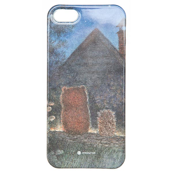 Чехол Открытие Ежик и медвежонок для Apple iPhone 5/5S