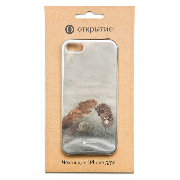Чехол Открытие Ежик и улитка для Apple iPhone 5/5S