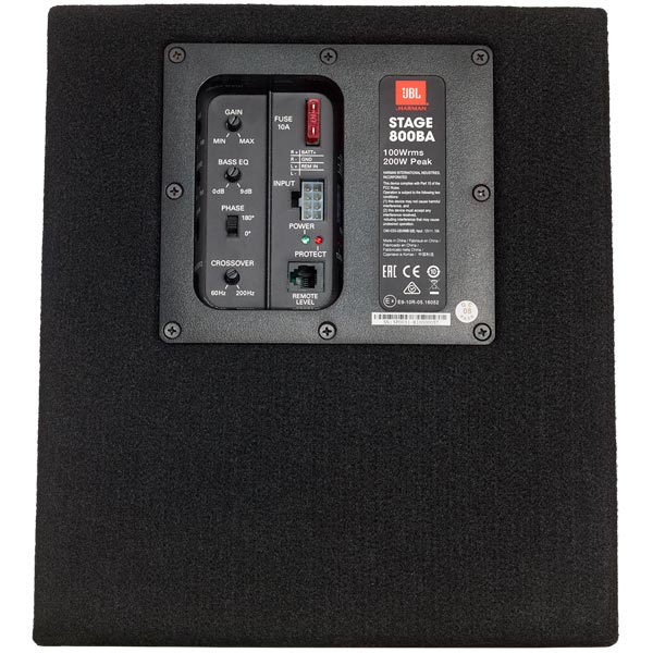 Автомобильный сабвуфер корпусной JBL Stage 800BA