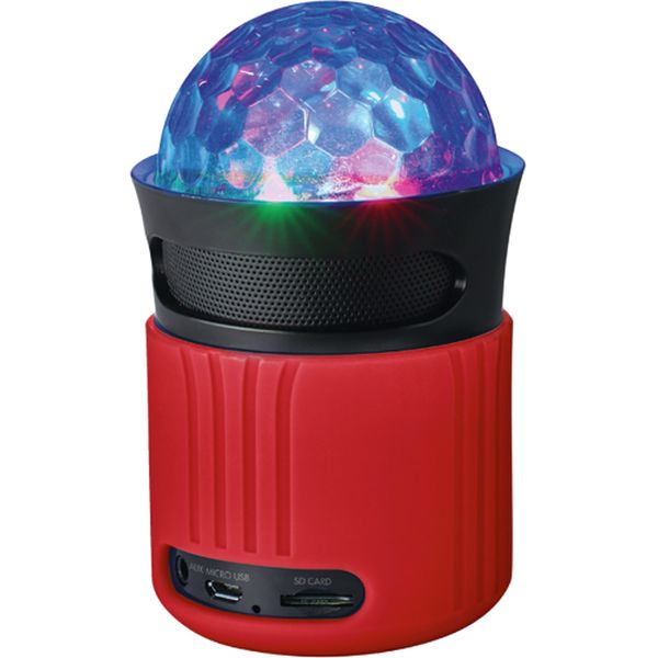 Беспроводная акустика Trust Dixxo Go BT with party lights Red (21346)