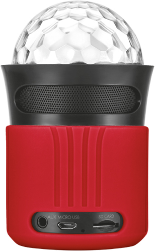 Беспроводная акустика Trust Dixxo Go BT with party lights Red (21346)