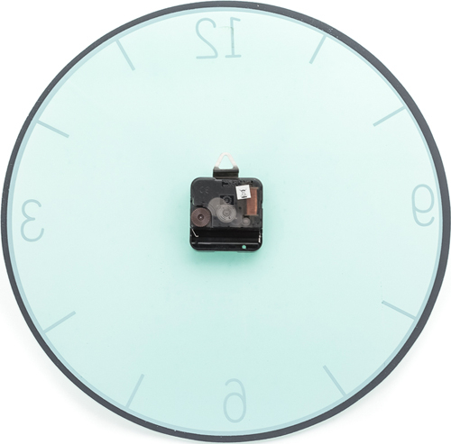 Часы-будильник Innova W09654, муранское стекло, круглые 35см, зеленый